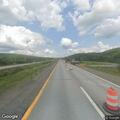 Large garbage bag blocking lanes on I-88 eastbound
