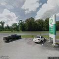 Fuel spill on roadway in front of gas station