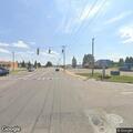 Two-vehicle crash blocking road at North Mitchell