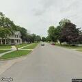 Stop sign down at Lincoln Way and Maple Street