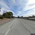 Slow Cadillac sedan creating traffic hazard