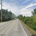 Rock in roadway causes flat tire on Barnard Mill Rd