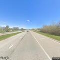 Deer in traffic lanes on Highway 2 near Cass Lake