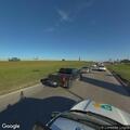 Transit bus stuck in ditch on Memorial Boulevard