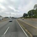 Disabled SUV with flat tire on I-93 south