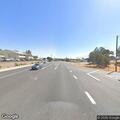 Dog running in roadway near Highway 49