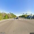 Pedestrian walking in middle of Lakewood Drive