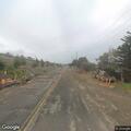 Dead coyote on Wallace Avenue Highway 101 on-ramp