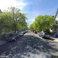 Low wire hanging over roadway on Ridge Avenue
