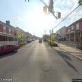 Truck knocks down street sign at Clear Spring