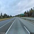 Disabled vehicle on I-5 with flat tire