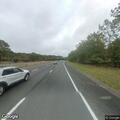 Search for car after crash with police vehicle