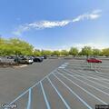 Parking lot traffic accident at shopping area