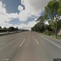 Small roadside fire on Marsh Road on-ramp
