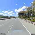 Shopping cart blocking lane on Highway 24