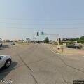 Single vehicle hits pole; one person injured