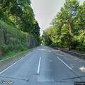 Debris from light pole blocking roadway three