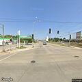 Car hits utility pole at Sunset and West