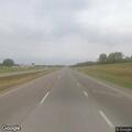 Traffic stop on white Nissan Titan on I-70
