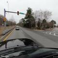 Driver swerves for animal and hits sidewalk on Route 9