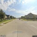 Patrol vehicle hits sign and pole off US 380