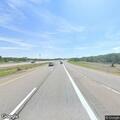 Traffic stop on westbound vehicle at milepost 223