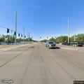 Crash involving silver Honda Fit at park entrance