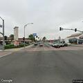 Person sick at bus stop in Inglewood