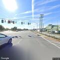 Small car trailer blocking intersection