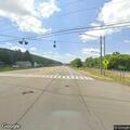 Concrete debris blocking northbound lane on Route 219
