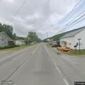 Tree blocking lanes on Route 14 in South Creek