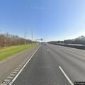 Abandoned car on westbound I-20 near Hutchins