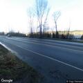 Pedestrian walking in roadway on Woodinville road