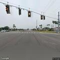 Vehicle crash damages pedestrian signal at intersection