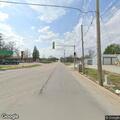 Traffic stop on red sedan in Hamilton