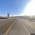 Suspicious damaged car left near Mexican Hat store