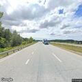 Black SUV blocking lane on interstate 89 north