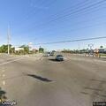 Traffic stop on blue Mazda SUV at Highway 98