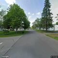 Power line down blocking road in Arkport