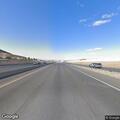 Truck and trailer on fire on US-95 shoulder