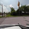 Disabled pickup blocking turning lane on East Highland