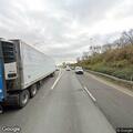 Semi leaking fuel on interstate shoulder