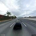 Dog walking along shoulder on eastbound Highway 84