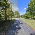 Tree blocking roadway on Route 42 near Hunters Cross