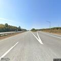 Debris on I-95 ramp after truck tire blowout