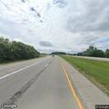 Construction barrels blocking lane on I-57 southbound