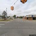 Broken railroad gate at South Michigan crossing