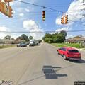 Traffic stop on black Chevy Impala