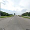Damaged guardrail on Highway 61 at 95