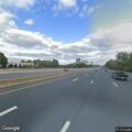 Disabled car with flat tire on Dulles Toll Road